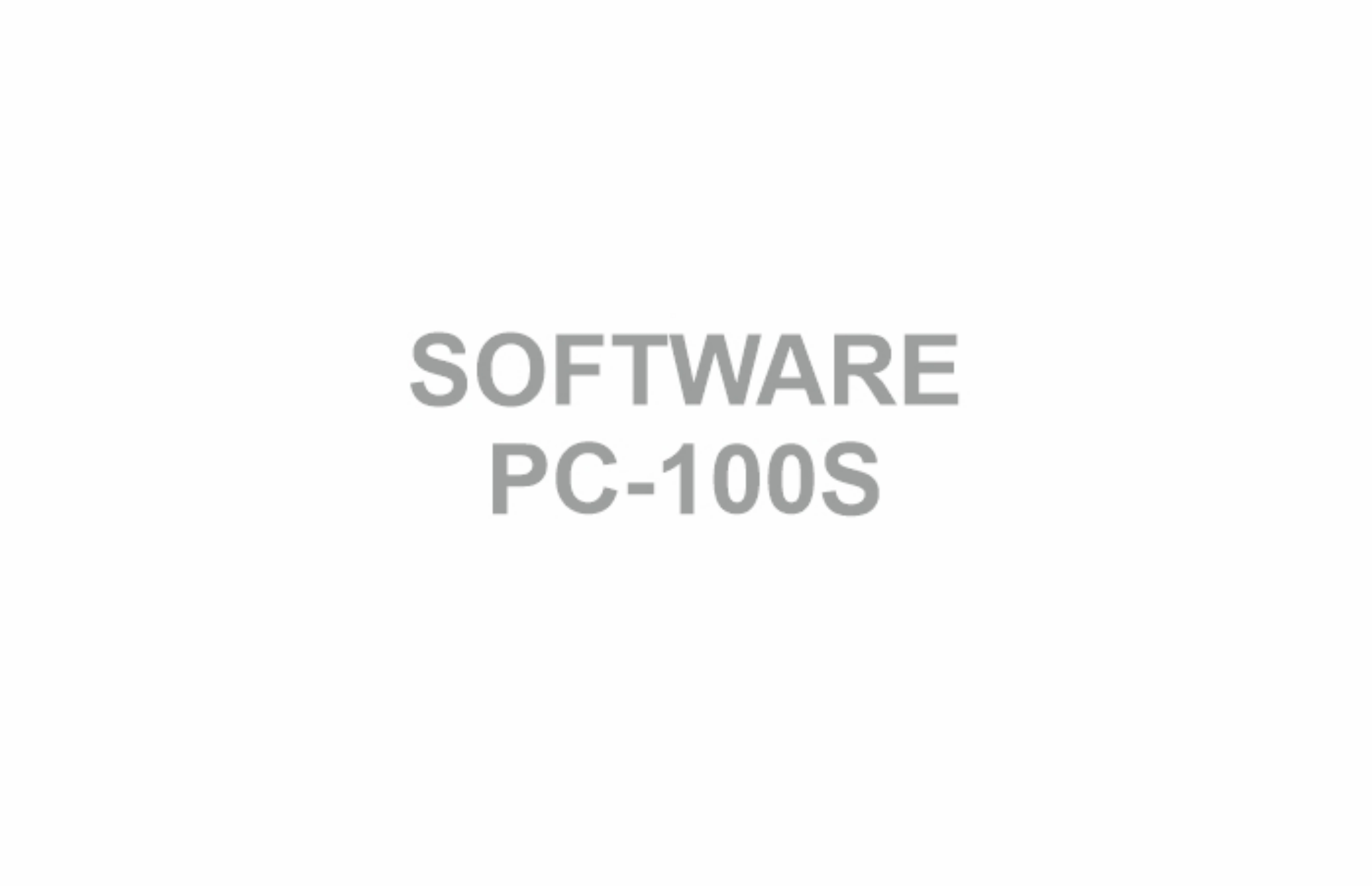 Bild von PC-100S Management-Software